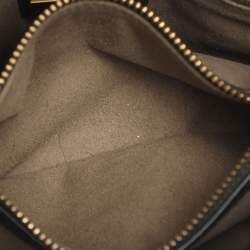 Pre Owned Tory Burch Kira Small Black Quilted Leather Top Handle Bag