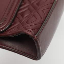 مملوكة مسبقًا حقيبة كتف توري برش فليمنغ جلد أحمر صغيرة