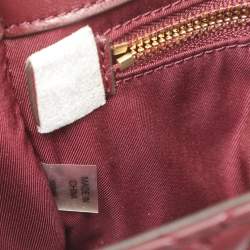 مملوكة مسبقًا حقيبة كتف توري برش فليمنغ جلد أحمر صغيرة