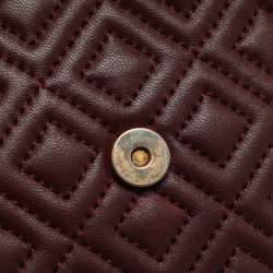 مملوكة مسبقًا حقيبة كتف توري برش فليمنغ جلد أحمر صغيرة