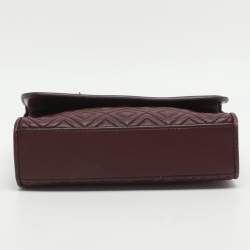 مملوكة مسبقًا حقيبة كتف توري برش فليمنغ جلد أحمر صغيرة