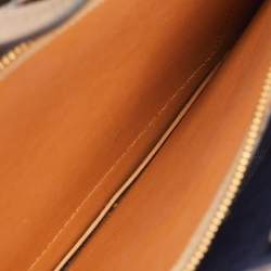 Pre Owned Tory Burch Perry Triple-Compartment Small Taupe Leather Tote 