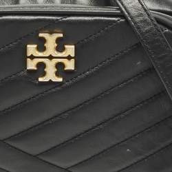 Pre Owned حقيبة كروس توري برش كيرا جلد مبطن أسود للكاميرا