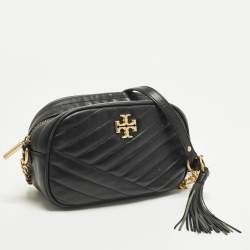 Pre Owned حقيبة كروس توري برش كيرا جلد مبطن أسود للكاميرا