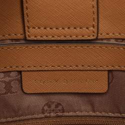 Pre Owned Tory Burch Emerson Brown Leather Tote