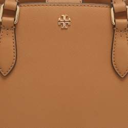 Pre Owned Tory Burch Emerson Brown Leather Tote