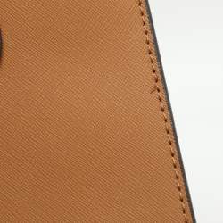 Pre Owned Tory Burch Emerson Brown Leather Tote