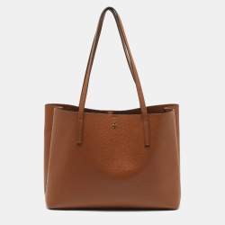 مملوكة مسبقًا Tory Burch Blake Brown Leather Tote