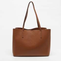 مملوكة مسبقًا Tory Burch Blake Brown Leather Tote