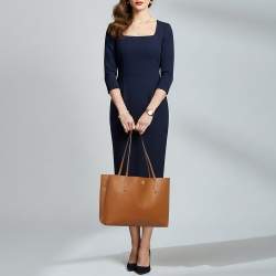 مملوكة مسبقًا Tory Burch Blake Brown Leather Tote