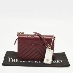 مملوكة مسبقًا Tory Burch Alexa Combo Red Leather Crossbody Bag