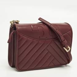 مملوكة مسبقًا Tory Burch Alexa Combo Red Leather Crossbody Bag