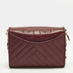مملوكة مسبقًا Tory Burch Alexa Combo Red Leather Crossbody Bag