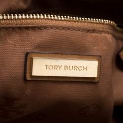 مملوكة مسبقًا Tory Burch Brown Leather Double Zip Robinson Tote 