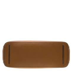 مملوكة مسبقًا Tory Burch Brown Leather Double Zip Robinson Tote 