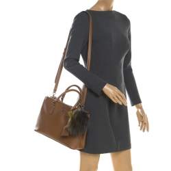 مملوكة مسبقًا Tory Burch Brown Leather Double Zip Robinson Tote 