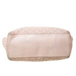 Pre Owned Tory Burch Beige Quilted Leather Marion Tote