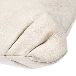 Pre Owned حقيبة كروس توري برش جلد كريمي