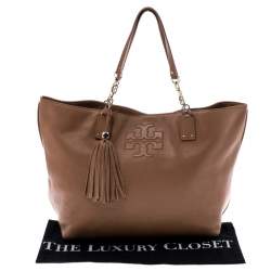 مملوكة مسبقًا Tory Burch Tan Leather Shopper Tote 