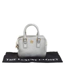 مملوكة مسبقًا حقيبة توري برش مايكرو جلد رمادية ميالك 