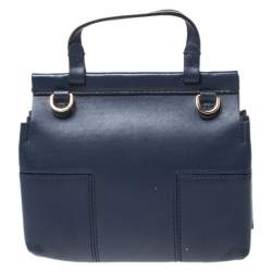 مملوكة مسبقًا حقيبة كروس توري برش جلد زرقاء