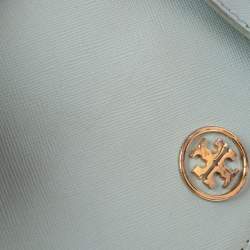 Pre Owned Tory Burch Lime Green Leather Robinson Crossbody Bag