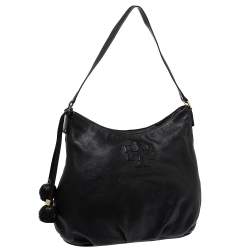 مملوكة مسبقًا Tory Burch Black Leather Thea Hobo
