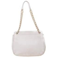 Pre Owned Tory Burch Cream Quilted Leather Bryant Shoulder Bag