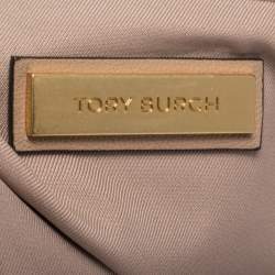 مملوكة مسبقًا Tory Burch Beige Quilted Leather Fleming Tote