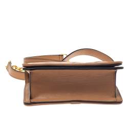 مملوكة مسبقًا Tory Burch Caramel Brown Leather Mini Alexa Crobssbody Bag