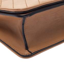 مملوكة مسبقًا Tory Burch Caramel Brown Leather Mini Alexa Crobssbody Bag