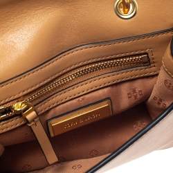 مملوكة مسبقًا Tory Burch Caramel Brown Leather Mini Alexa Crobssbody Bag