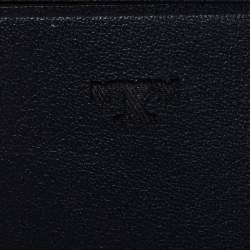 Pre Owned محفظة توري برش كومباكت روبينسون جلد أسود