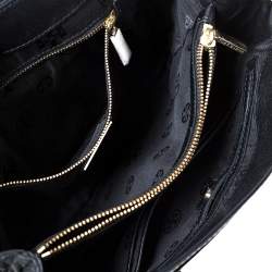 مملوكة مسبقًا حقيبة كتف توري برش سلسلة قلاب ماريون جلد مبطنة سوداء