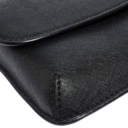 Pre Owned Tory Burch Black Leather Diana Clutch