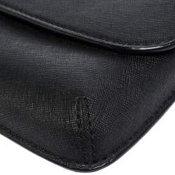 Pre Owned Tory Burch Black Leather Diana Clutch