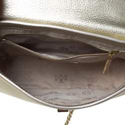 مملوكة مسبقًا Tory Burch Gold Leather Mercer Shoulder Bag