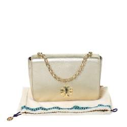 مملوكة مسبقًا Tory Burch Gold Leather Mercer Shoulder Bag