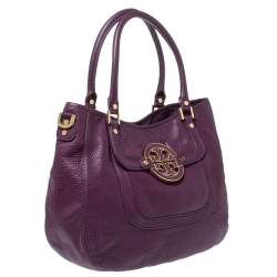 مملوكة مسبقًا حقيبة توري برش أماندا جلد بنفسجي 