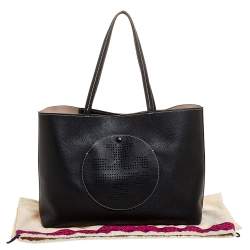 مملوكة مسبقًا حقيبة شوبر توري برش جلد أسود مثقب