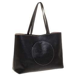 مملوكة مسبقًا حقيبة شوبر توري برش جلد أسود مثقب