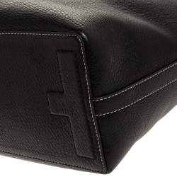 مملوكة مسبقًا حقيبة شوبر توري برش جلد أسود مثقب