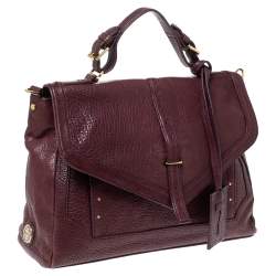 مملوكة مسبقًا حقيبة توري برش يد علوية جلد بنفسجية