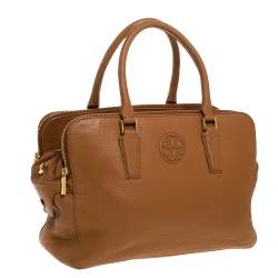 Pre Owned Tory Burch Brown Leather Satchel