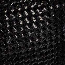 Pre Owned حذاء توري برش تايلون جلد أسود مغزول