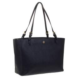 مملوكة مسبقًا حقيية توري برش يورك جلد أزرق كحلي