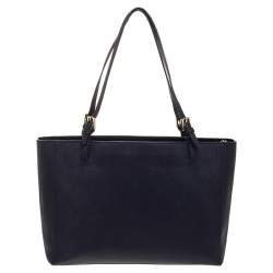 مملوكة مسبقًا حقيية توري برش يورك جلد أزرق كحلي