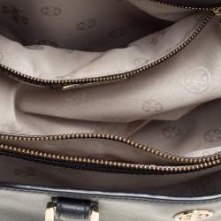 Pre Owned Tory Burch Black Leather Robinson Dome Satchel