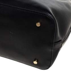 Pre Owned Tory Burch Black Leather Robinson Dome Satchel