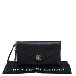 مملوكة مسبقًا حقيبة يد توري بورش روبنسون جلد سوداء